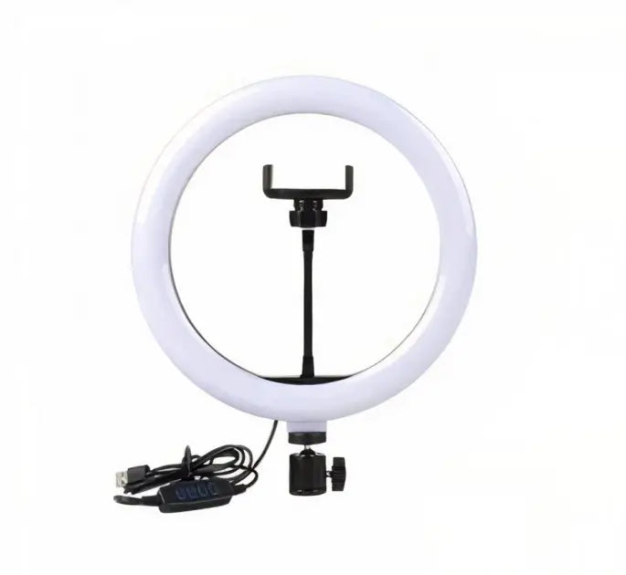 Кольцевая LED лампа 30 см с держателем для телефона /Студийный свет