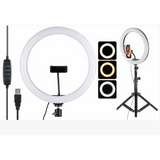 Кольцевая LED лампа 30 см с держателем для телефона /Студийный свет