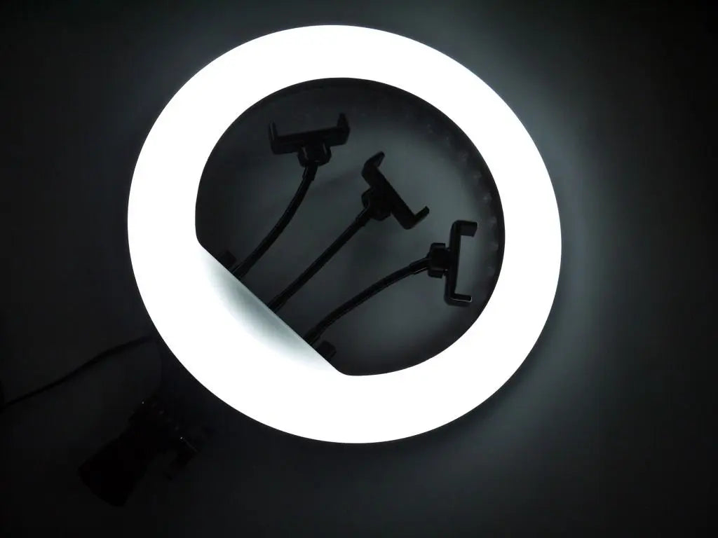 Кольцевая LED лампа RL-14 36см 220V 1 крепл.тел. + пульт + чехол