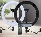 Кольцевая LED лампа YQ-320B (30см) с держателем телефона для бьюти селфи съемки Ring Light