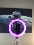 Кольцевая светодиодная лампа RGB LED RING MJ33/ 33 см с креплением для телефона