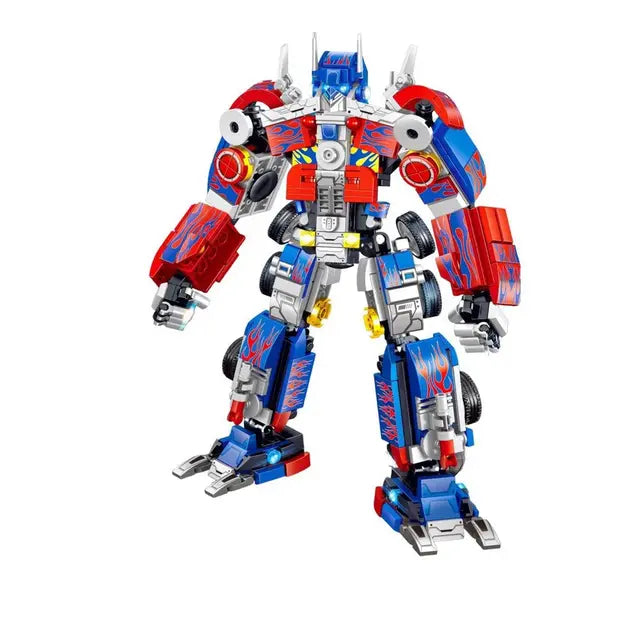 Конструктор Робот трансформер Optimus Prime Оптимус Прайм Vs Машина, набор 2 в 1