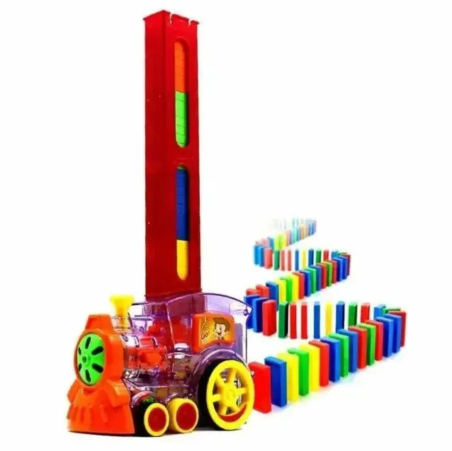 Конструктор игрушка-поезд домино, DOMINO Happy Truck sciries COLORS 60 деталей