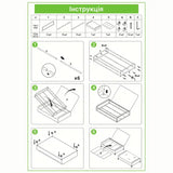 Контейнер для хранения под кроватью Festiwell с колесиками. Подкроватный органайзер из пластика (Festiwell)