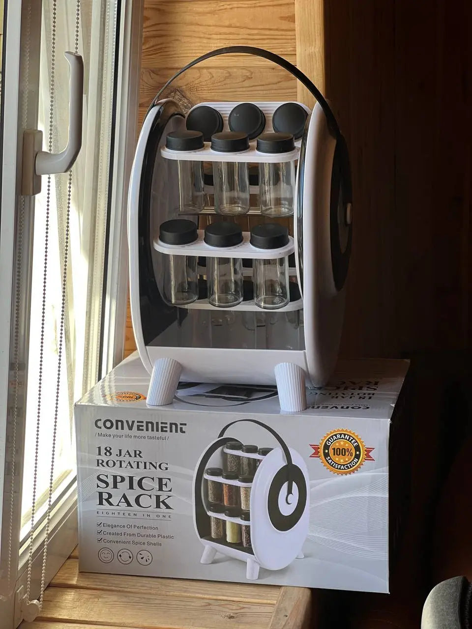 Контейнер для специй / Набор приправных банок 18 шт БЕЛАЯ AND 1-62