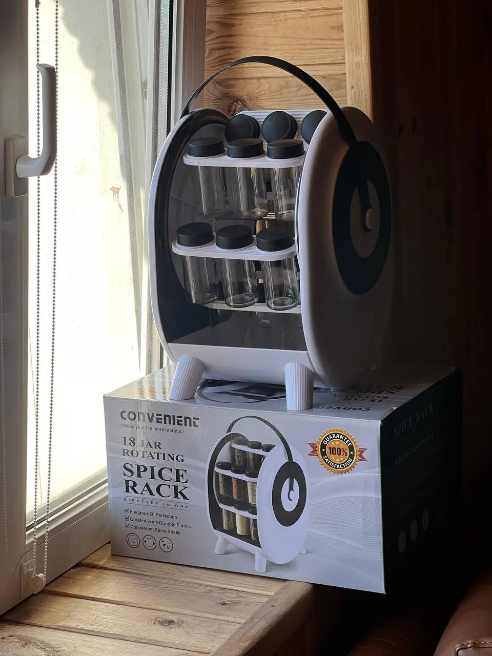 Контейнер для специй / Набор приправных банок 18 шт БЕЛАЯ AND 1-62