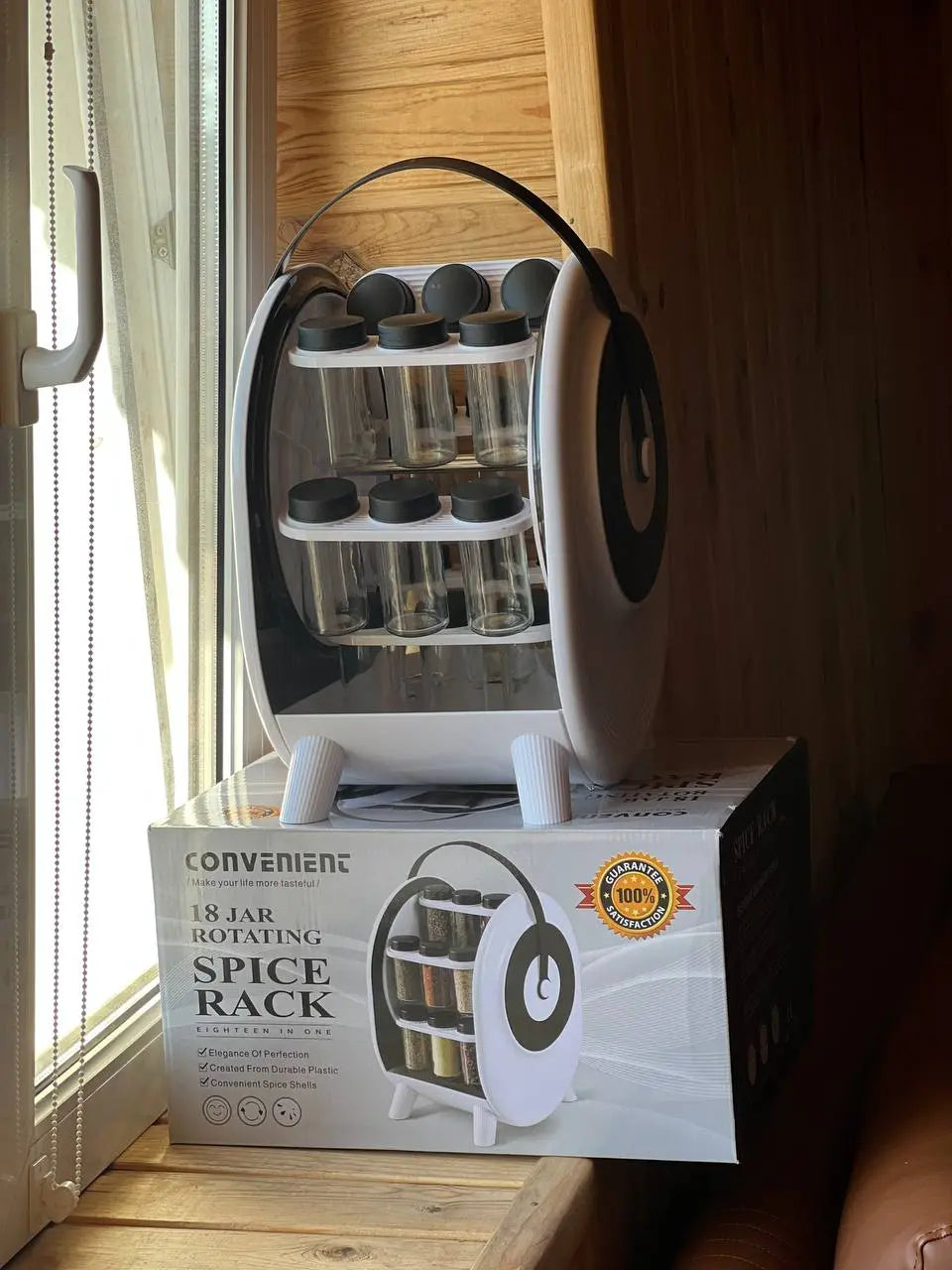 Контейнер для специй / Набор приправных банок 18 шт БЕЛАЯ AND 1-62