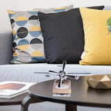 Креативный автомобильный освежитель, ароматизатор воздуха в виде самолета с вращающимся пропеллером от солнечной панели