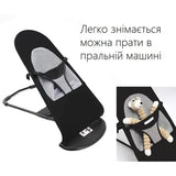 Кресло-шезлонг скачалка Baby Recliner Chair детский, черный