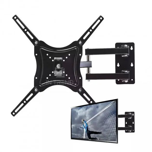 Кронштейн для телевизора HDL-117B-2 Чёрный настенный крепеж диагональю 14" - 55" держатель для плазмы до 50 кг