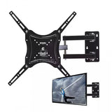 Кронштейн для телевизора HDL-117B-2 Чёрный настенный крепеж диагональю 14" - 55" держатель для плазмы до 50 кг