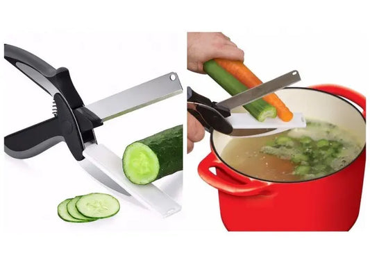 Умный нож ножницы 2 в 1 Clever Smart Cutter