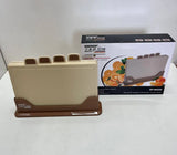 Кухонный набор досок Zepline ZP-00220 5 предметов, с подставкой