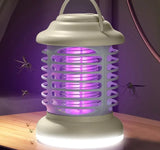 Лампа-фонарь кемпинговая антимоскитная с аккумулятором 1200 мАч и зарядным кабелем светодиодным освещением против комаров