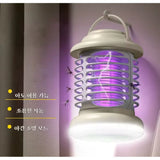 Лампа-фонарь кемпинговая антимоскитная с аккумулятором 1200 мАч и зарядным кабелем светодиодным освещением против комаров