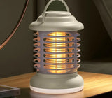 Лампа-фонарь кемпинговая антимоскитная с аккумулятором 1200 мАч и зарядным кабелем светодиодным освещением против комаров