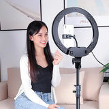 Кольцевая LED лампа 30 см с держателем для телефона /Студийный свет