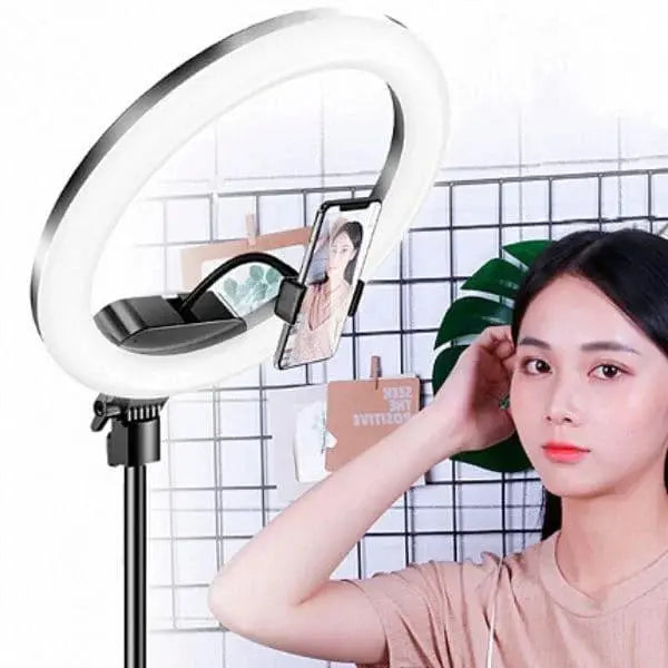 Кольцевая LED лампа 30 см с держателем для телефона /Студийный свет