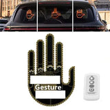 LED долоня на заднее стекло автомобиля Светодиодная рука от батареек