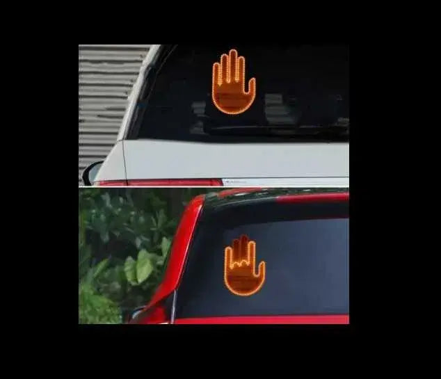 LED долоня на заднее стекло автомобиля Светодиодная рука от батареек