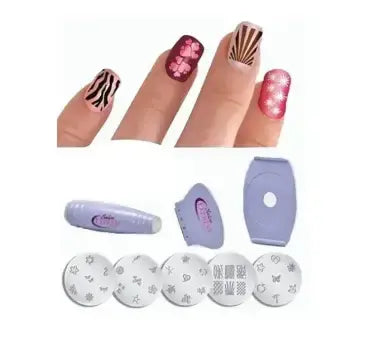 Маникюрный набор для узоров на ногтях Салон Экспресс, стемпинг для маникюра Salon Express
