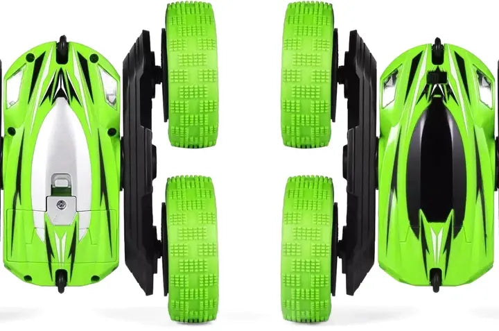 Машинка перевертыш вездеход трюковая на радиоуправлении Ydjia Stunt Car D828 Green