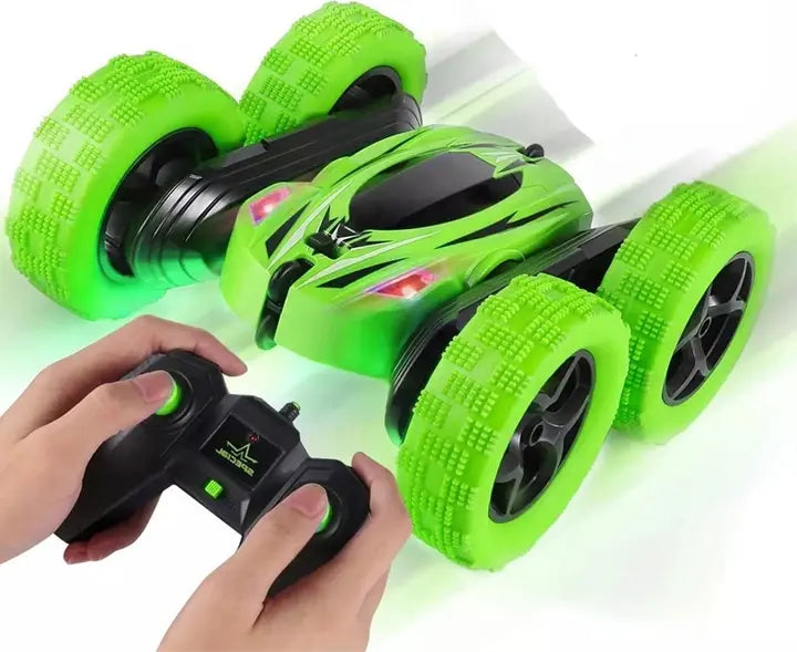 Машинка перевертыш вездеход трюковая на радиоуправлении Ydjia Stunt Car D828 Green