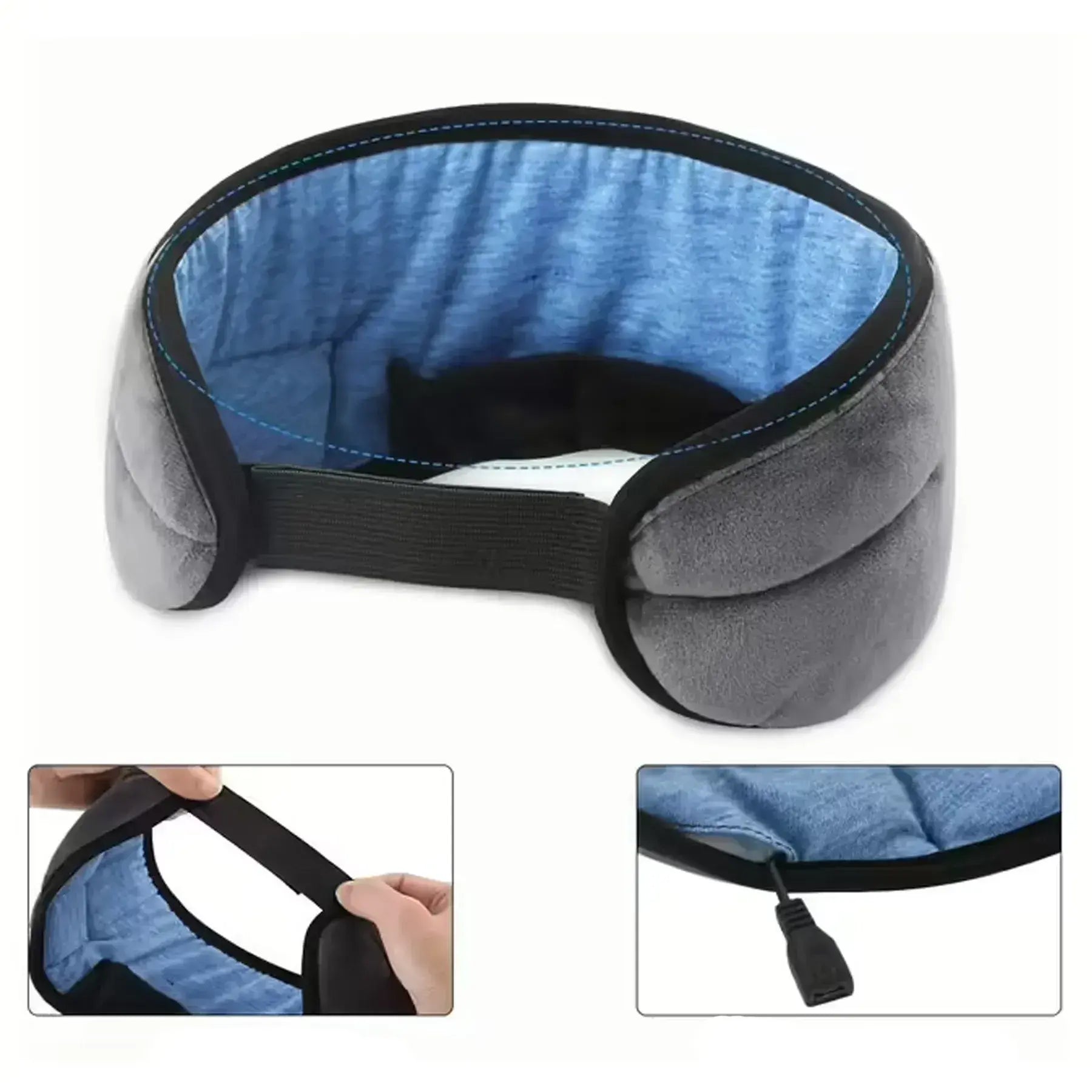 Маска для сна с наушниками Bluetooth MUSIC GOGGLES AND183 / Повязка на глаза с гарнитурой