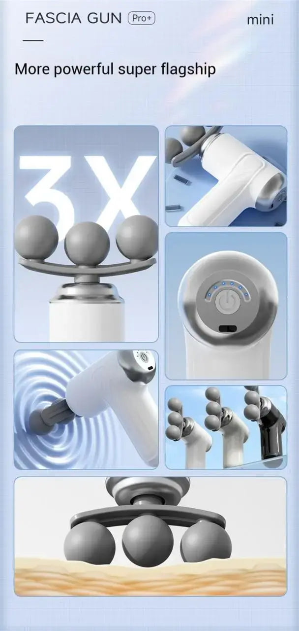 Массажер Fascial Gun, Портативный массажный пистолет LM-130