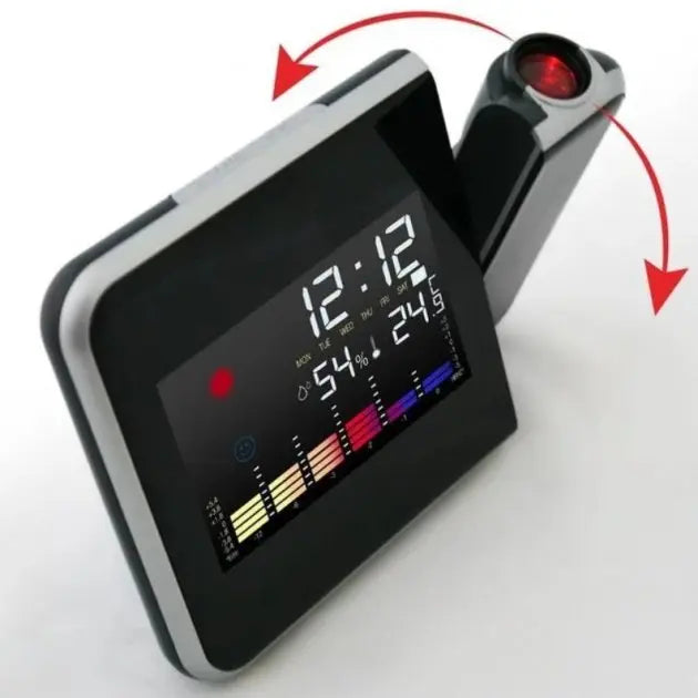 Часы / Метеостанция / Влагомер с проектором времени Color Screen Calendar