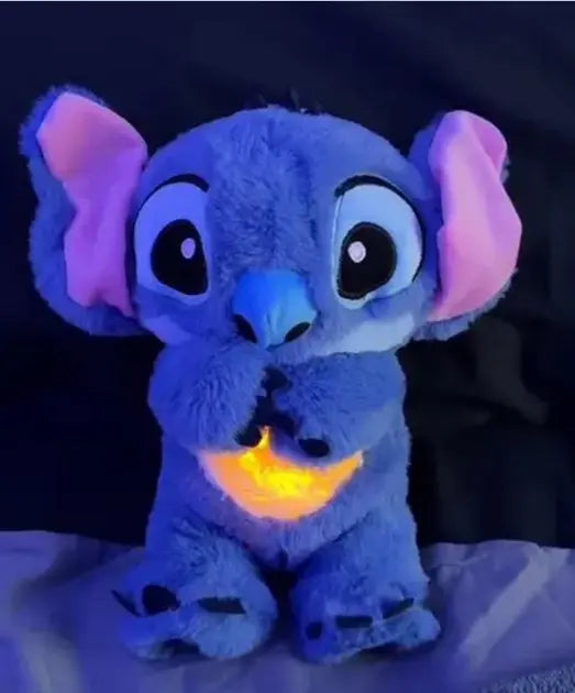 Мягкая игрушка Стич (Stich) из мультфильма Лило и Стич, дышит, светится, колыбельная