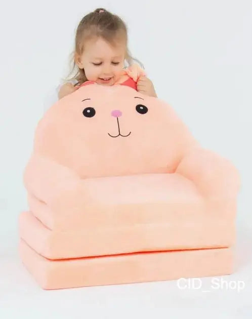 Мягкое детское кресло плюшевое, мягкое кресло-кровать для детей