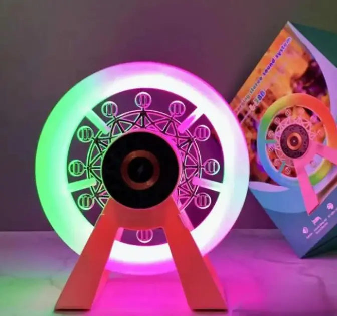 Многофункциональный аккумуляторный ночник-колонка "Карусель" с RGB-подсветкой L-38В