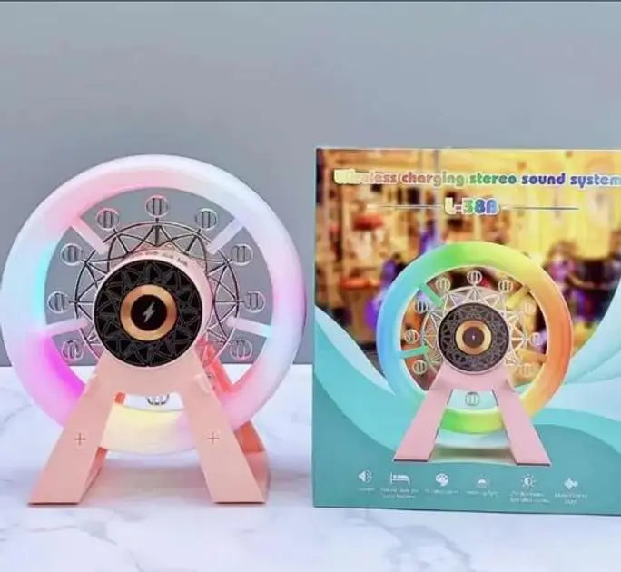 Многофункциональный аккумуляторный ночник-колонка "Карусель" с RGB-подсветкой L-38В