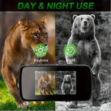 Модернизированный монокуляр, цифровой инфракрасный телескоп ночного видения для 100% темноты с 16-кратным зумом