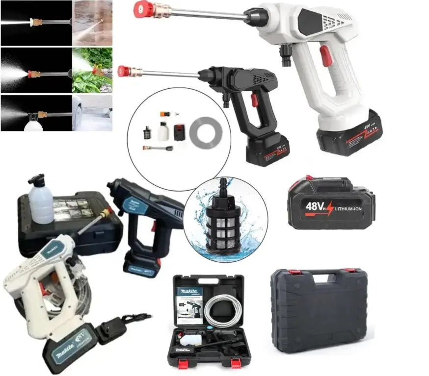 Мойка высокого давления 48v на 2 аккумулятора пистолет для мойки автомобиля, M-48