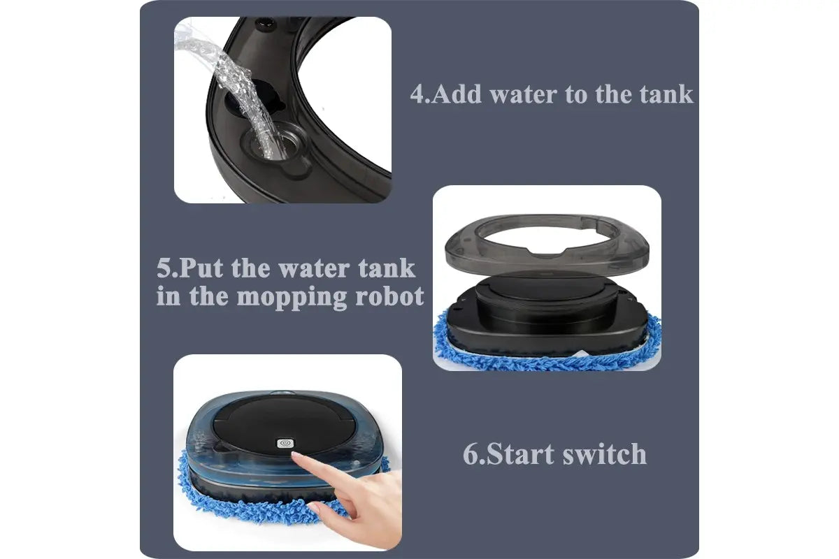 Моющий робот-пылесос INTELEGENT AUTOMATIC BRUSH MOPPER (22*22*6 см) Робот-пылесос для большого дома