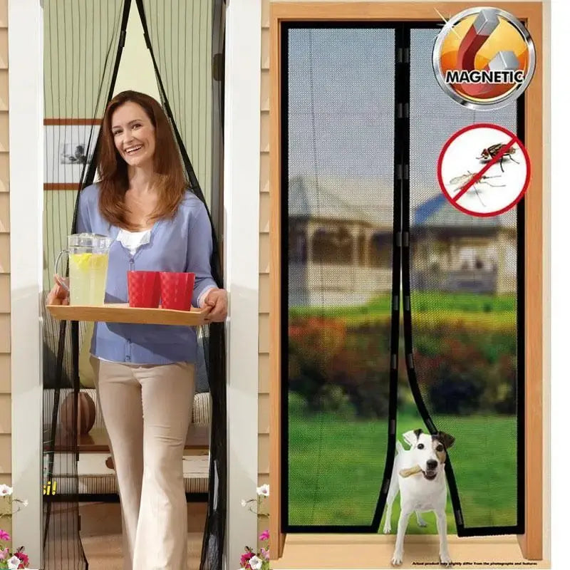 Москитная сетка на магнитах Magic Mesh, Антимоскитная штора на дверь, Сетка против москитов 210х100 см