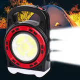 Мультифункциональный кемпинговый фонарь Hurry-bolt HB-6678C 20W с солнечной панелью и фукцией павербанка