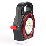 Мультифункциональный кемпинговый фонарь Hurry-bolt HB-6678C 20W с солнечной панелью и фукцией павербанка