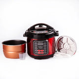 Мультиварка электрическая на 5 л мощностью 1000 Вт. Sokany SK-2402 Красная Скороварка на 10 программ