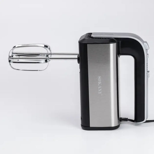 Миксер ручной SOKANY CX-6651 сталь с двумя насадками 800 Вт 5 скоростей