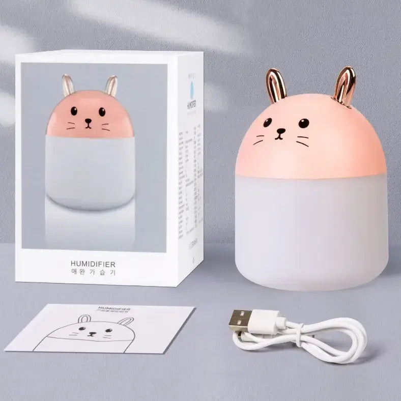 Мини-увлажнитель воздуха Air Purifier ночник 2 в 1 котик