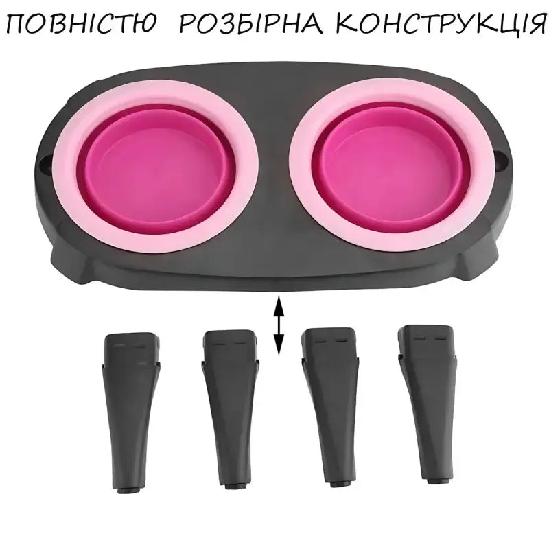 Миска Pet Bowl Set двойная на сложной подставке для собак и кошек