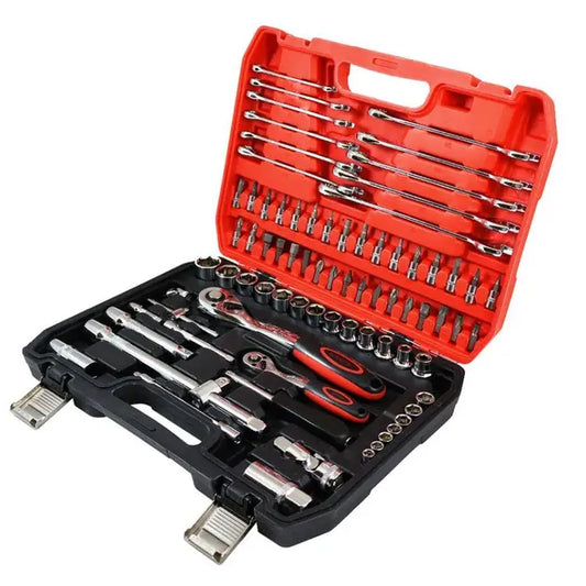 Набор 78 инструментов из хром-ванадиевой стали в пластиковом кейсе CR-V 78 PCS