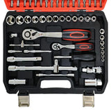 Набор 78 инструментов из хром-ванадиевой стали в пластиковом кейсе CR-V 78 PCS