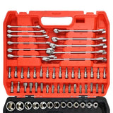 Набор 78 инструментов из хром-ванадиевой стали в пластиковом кейсе CR-V 78 PCS