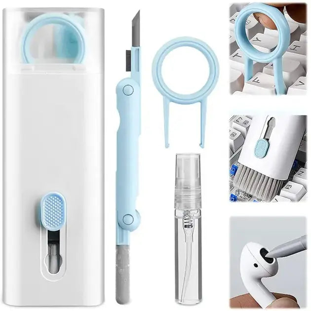Набор 7в1 для чистки клавиатур, наушников, экранов, многофункциональная щетка