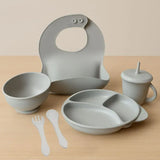 Набор детской посуды, 6 предметов / Набор детской силиконовой посуды