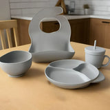 Набор детской посуды, 6 предметов / Набор детской силиконовой посуды